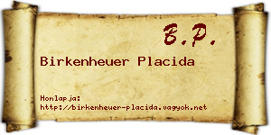 Birkenheuer Placida névjegykártya
